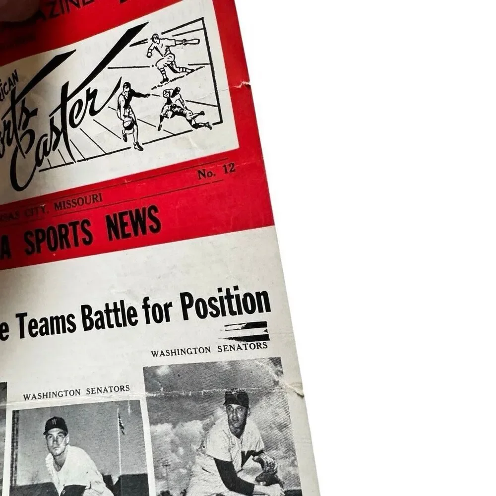 RARE 1959 THE AMERICAN SPORTS CASTER BASEBALL PROGRAM # 12 - WASHINGTON SENATORS